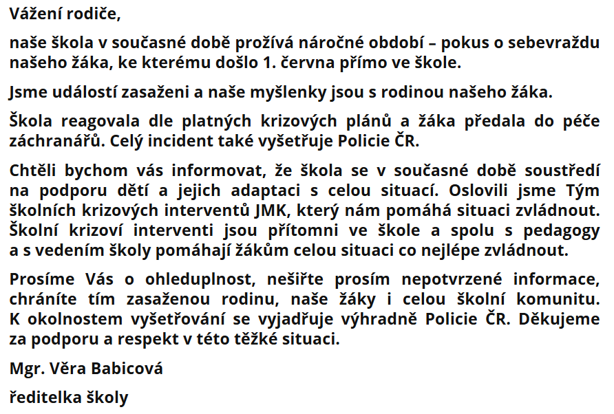 AKTUÁLNE: Žiak si pred spolužiakmi podrezal hrdlo. Polícia zverejnila prvé stanovisko! Bol to výkrik o pomoc? 2 image 2