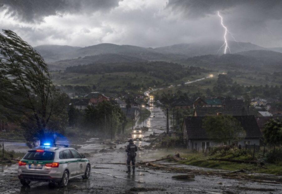 AKTUÁLNE: Už aj polícia vydala výstrahu pred počasím! Najviac ohrozené sú tri časti Slovenska. Okrem lejakov hrozí ďalšie nebezpečenstvo 2 x 2026 07 01T173518.768