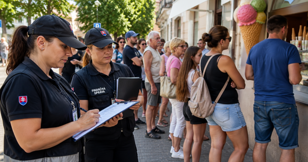 V slovenskom meste to vrelo: Kontrolóri mali dať predajcovi zmrzliny nezmyselnú pokutu. Ľudia sa vzopreli a začali po nich hádzať zmrzlinu 1 foto: archív
