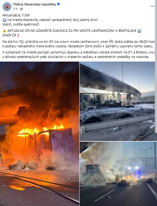 AKTUÁLNE: Polícia hovorí o prekliatí na D2: Riešia ďalšiu ťažkú dopravnú nehodu 3 image 5